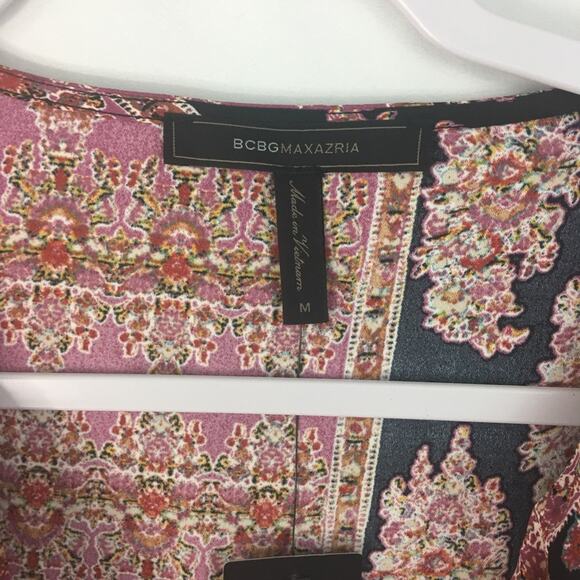 NWT BCBGMazAzria Women's Woven Top Blouse Size Medium - Picture 6 of 8